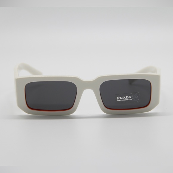 NEW PR06YS 17M5S0 SQUARE WHITE SUNGLASSES PRADA PR 06YS NEW PRADA SPR 06YS - Picture 4 of 12
